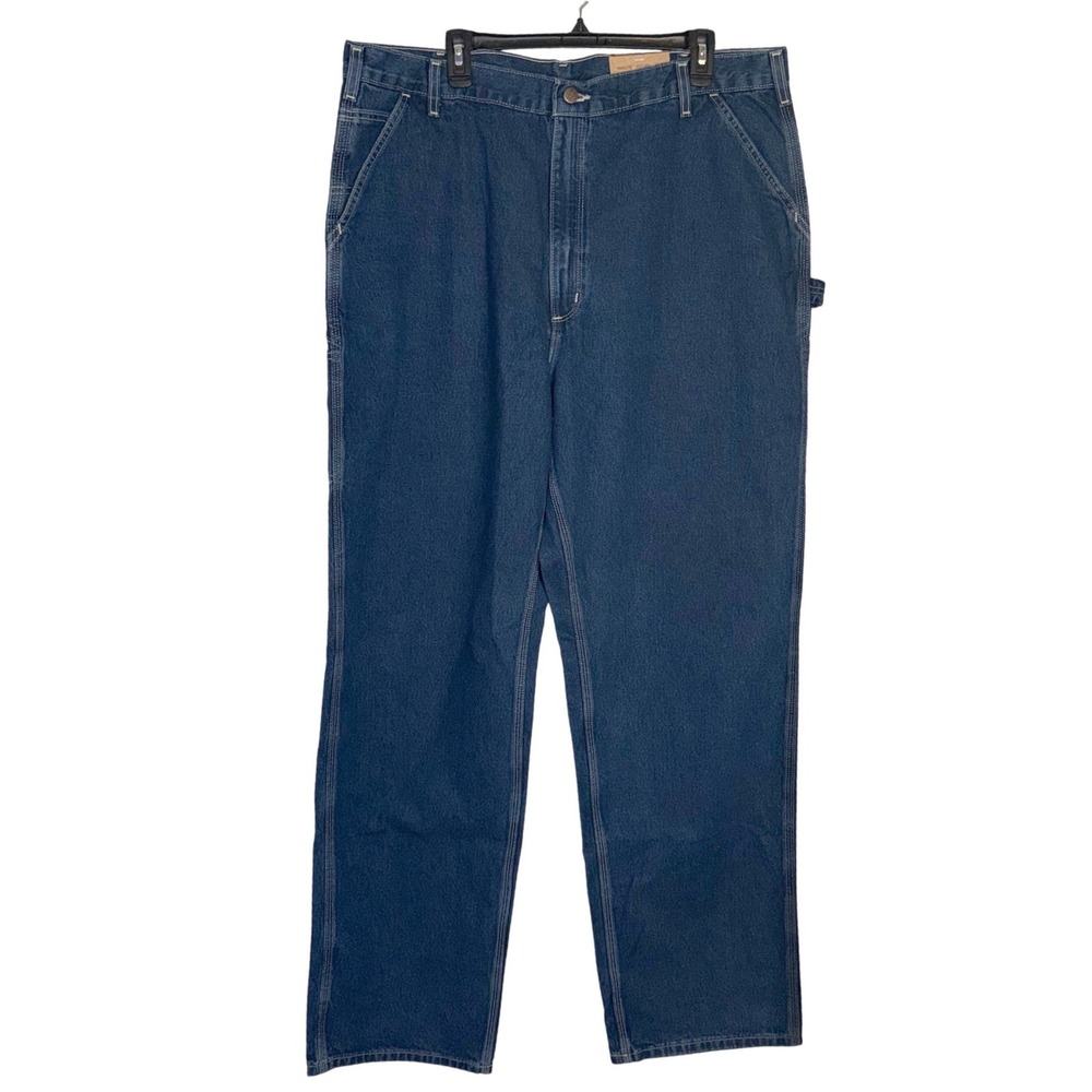Carhartt B13 DST Loose Original Fit Work Dungaree Jeans Dark Stone 42x36 NWT IR